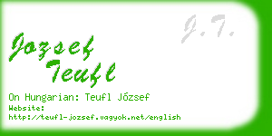 jozsef teufl business card